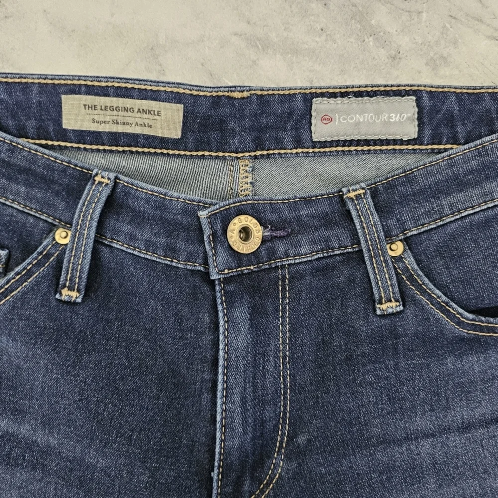 Adriano Goldschmied The Legging Ankle Super Skinny Dark Blue Jeans‎ 27 Preowned
